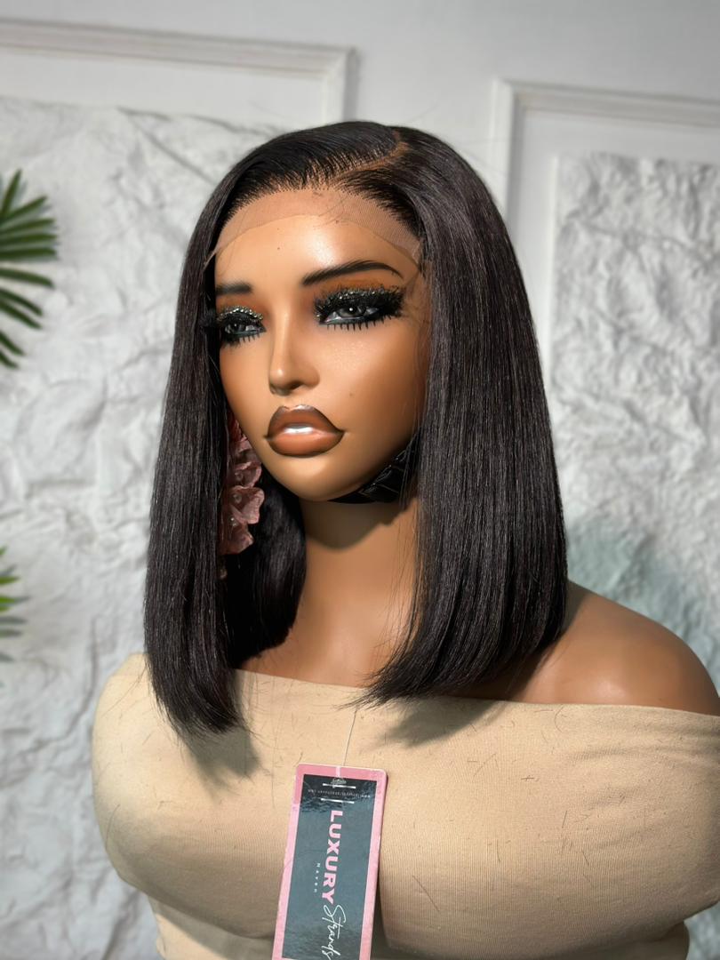 SDD Bone Straight Wig |5x5 Transparent closure |250 grams