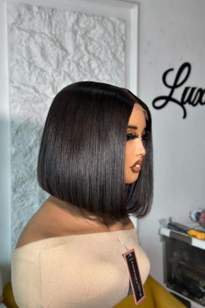 Single Donor Bone Straight Wig | 2x4 Transparent Closure | 250 grams