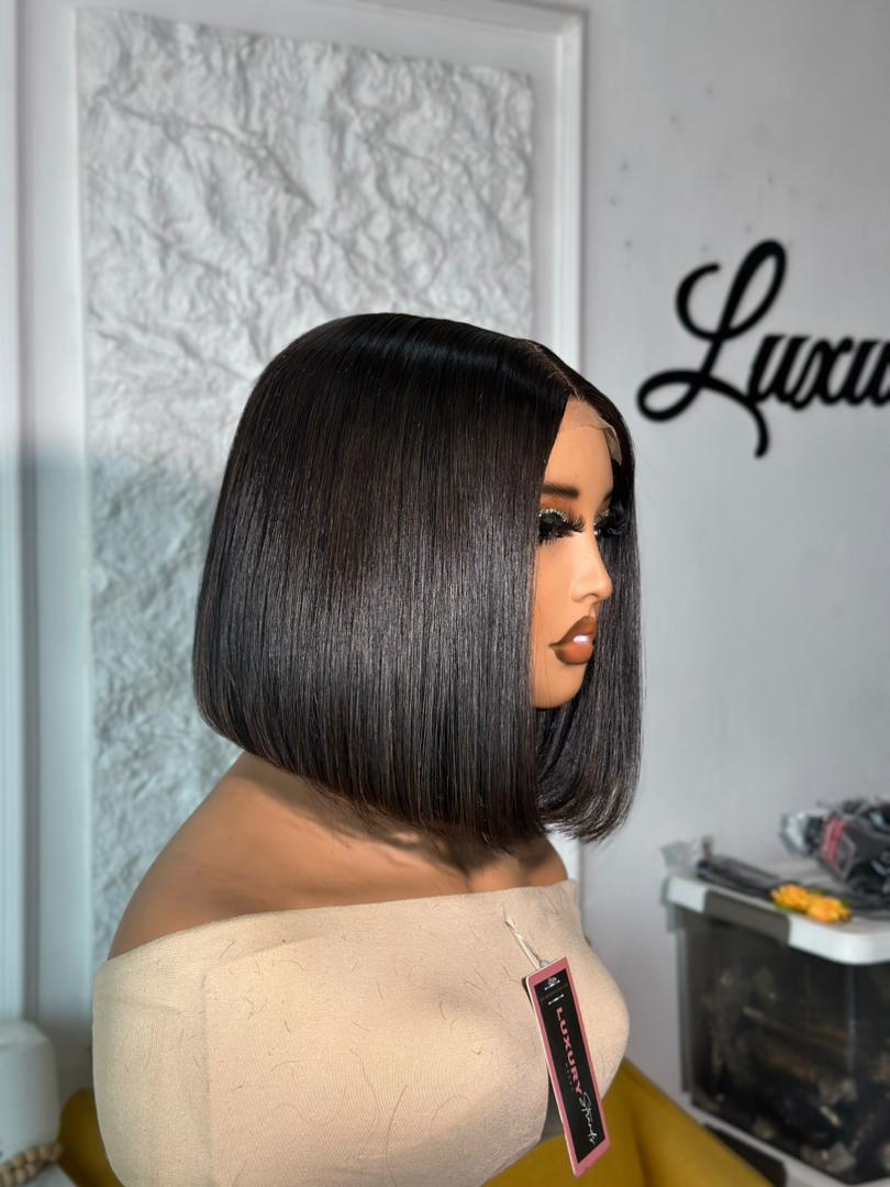 Single Donor Bone Straight Wig | 2x4 Transparent Closure | 250 grams