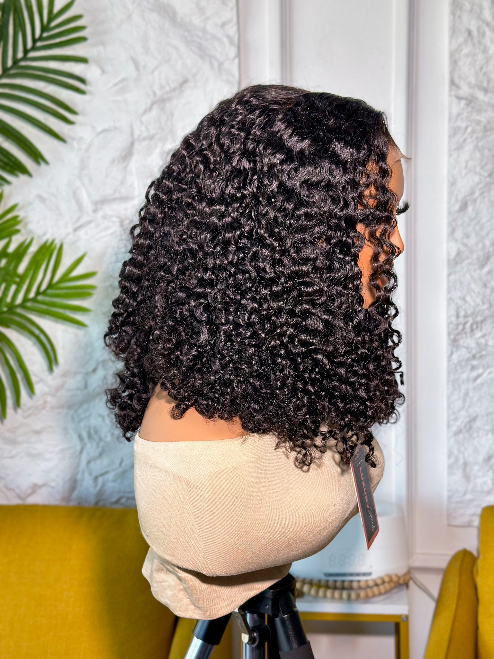 Super double drawn Pixie Curls Wig | 5x5 Transparent closure | 350 grams - Image 3