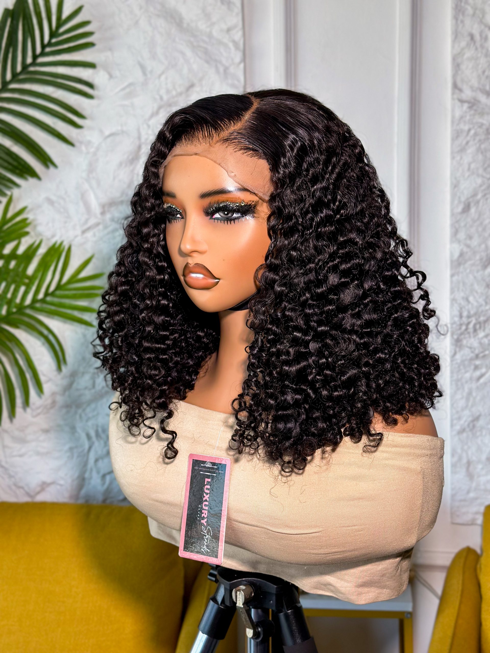 Super double drawn Pixie Curls Wig | 5x5 Transparent closure | 350 grams - Image 2