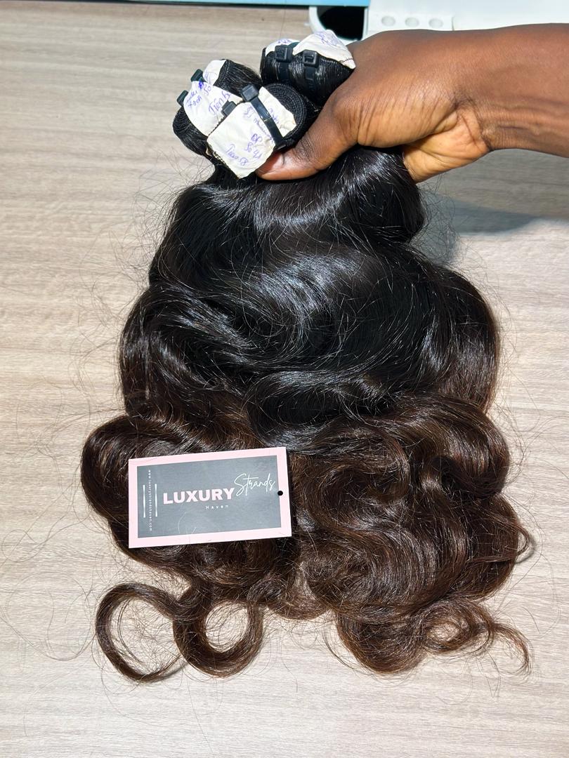 Raw Donor Body wave | Brown tip