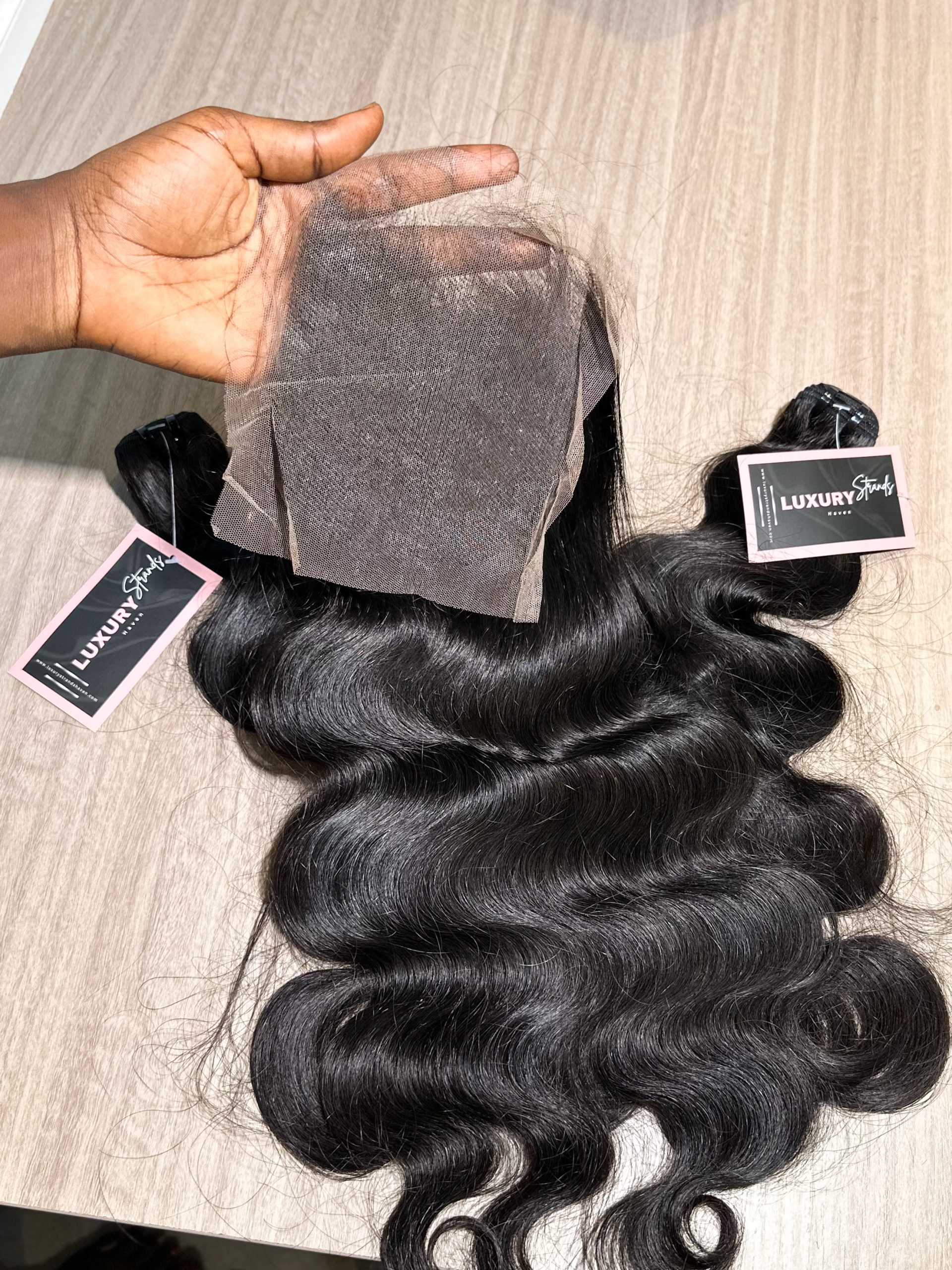 Virgin Hair Bodywave Closure |5x5 Transparent lace