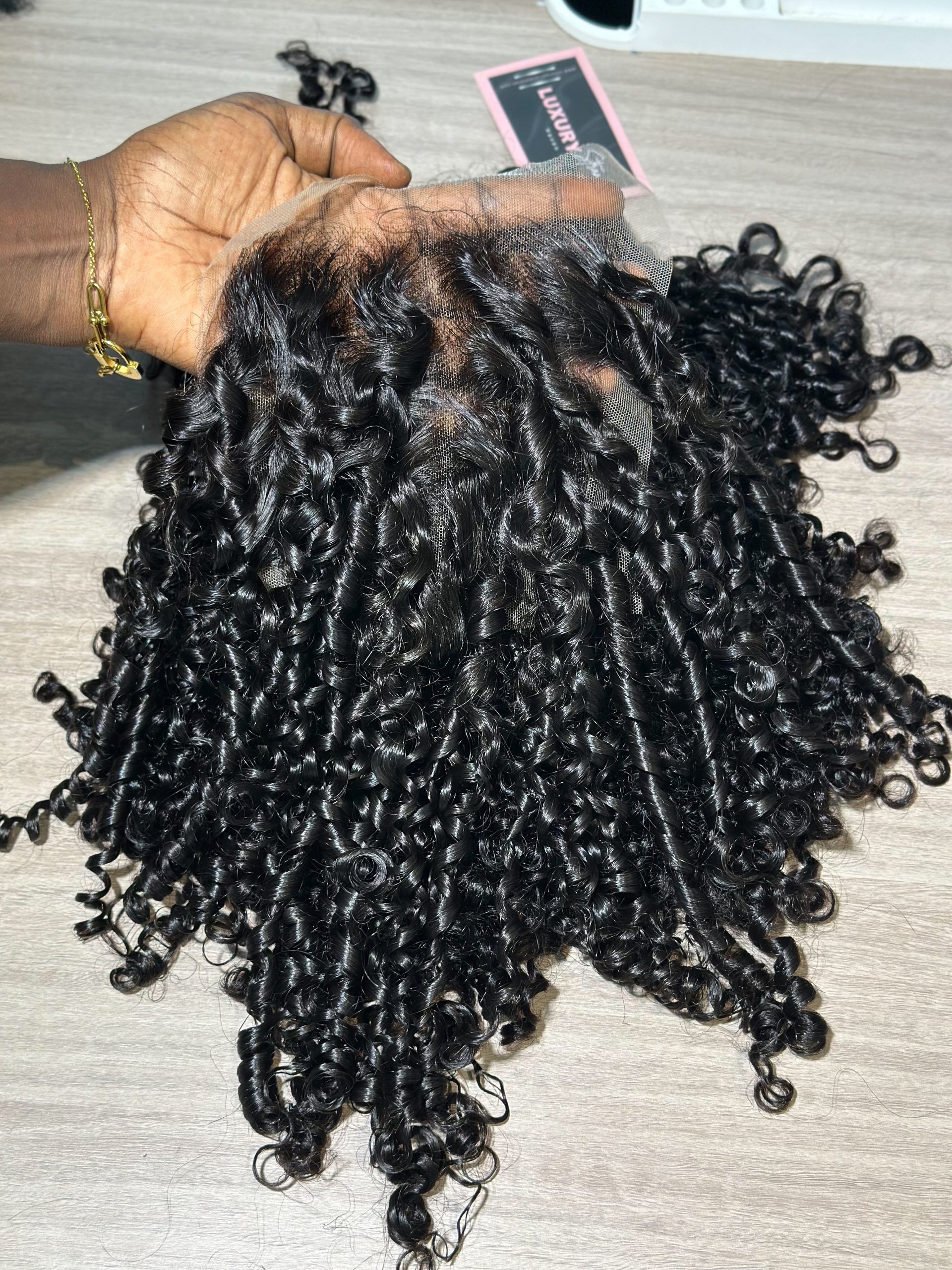 Pixie Curls Closure | 5by5 Transparent lace