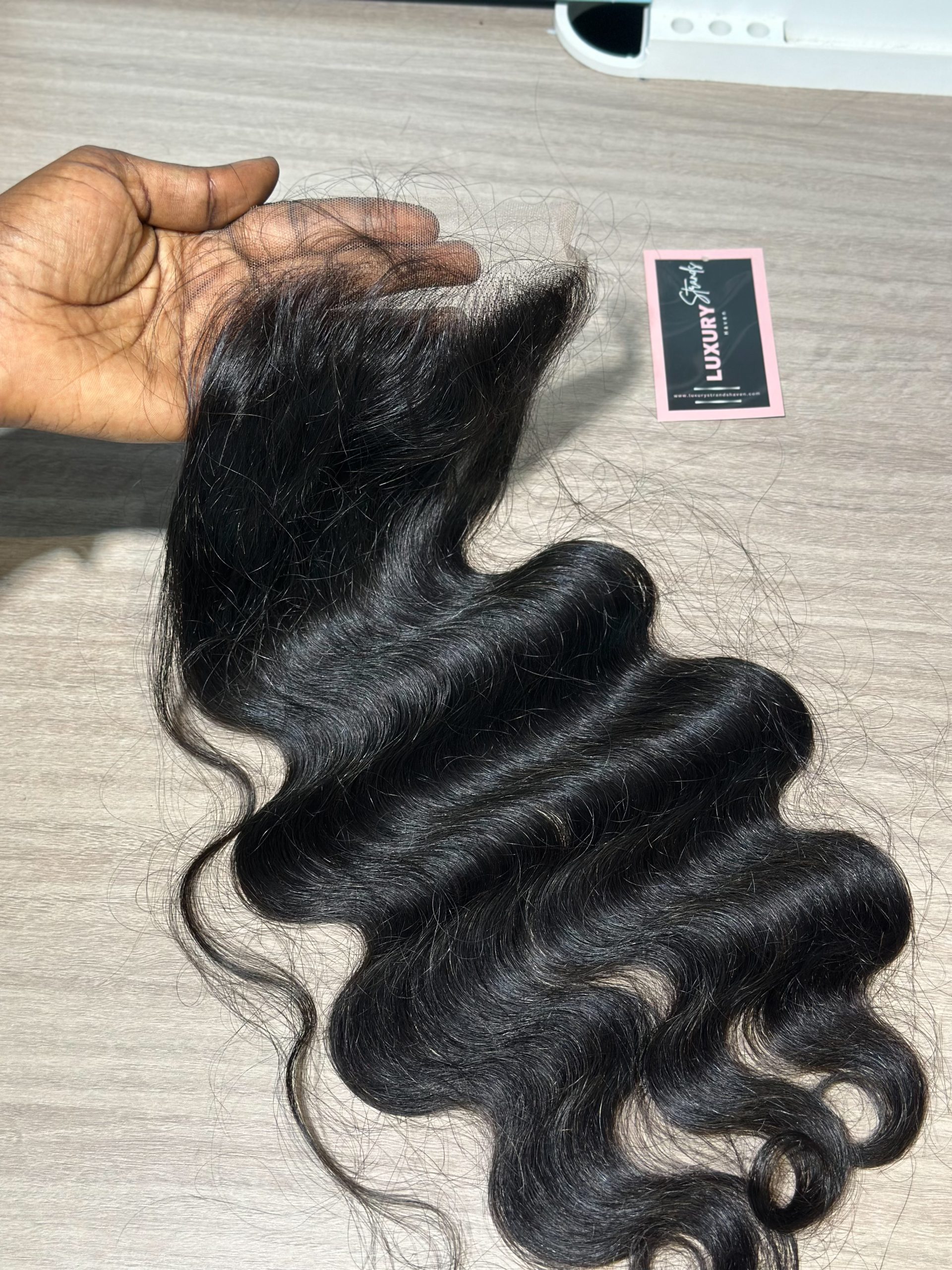Virgin Hair Bodywave Closure |5x5 Transparent lace - Image 2