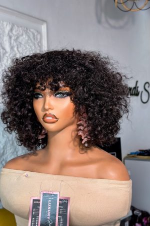 100% Human Hair Indian Double Drawn Fringe Wig |200 grams