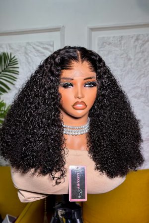 Super Double Drawn Kinky Curl Wig | 13X4 HD Frontal |350 grams